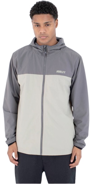 2026 Hurley Mens Windbreak Jacket MJKEU00050 - Grey